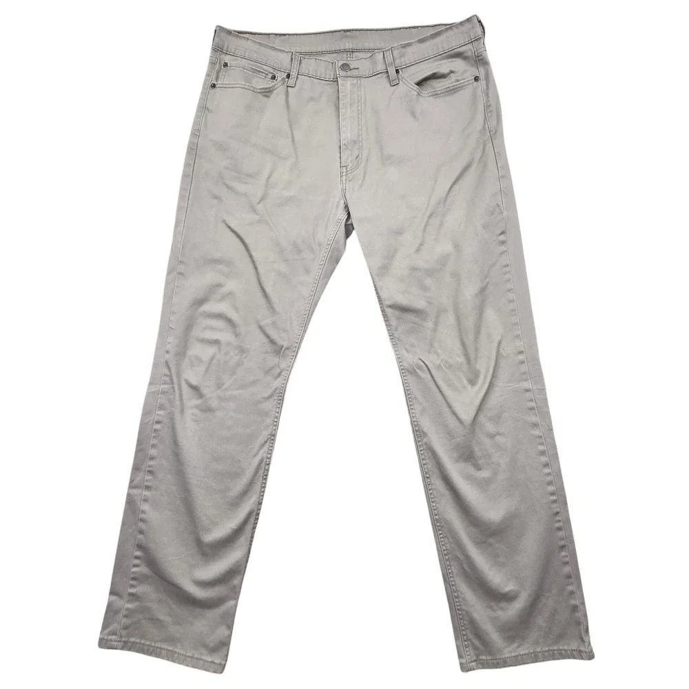 Levis 541 Athletic‎ Taper Stretch Pants Tan Khaki Mens 38x32 *READ